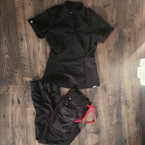 Figs Star Wars Black Women's Scrubs